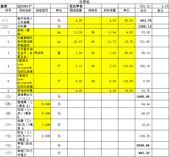 断桥铝合金门窗