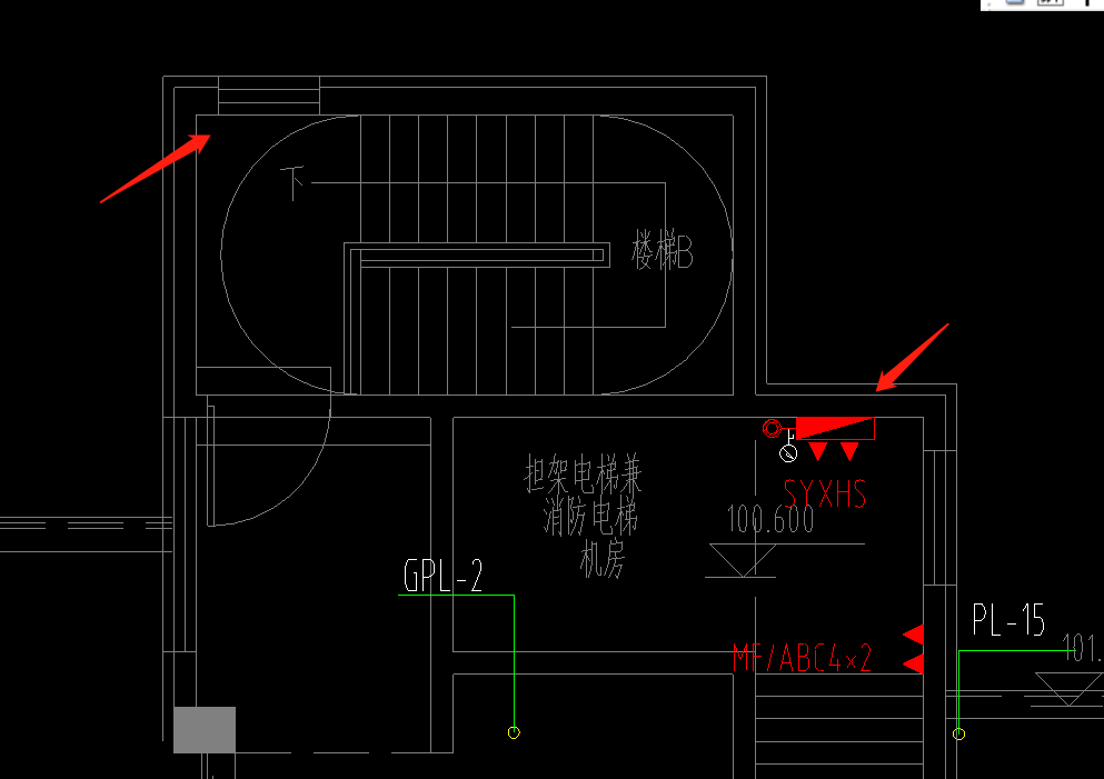 圖中消火栓的位置變到左上角那麼增加的什麼呢