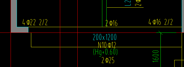 梁平法原位標註中這個2c16表示什麼鋼筋