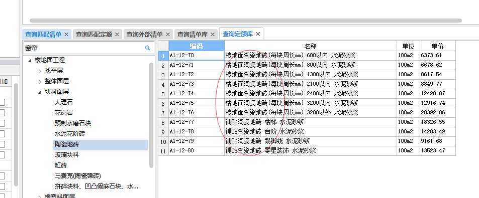 项目特征