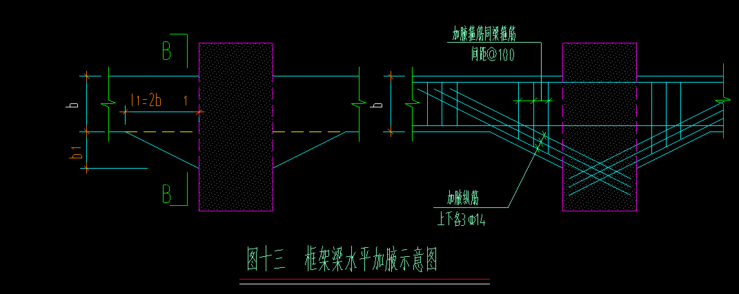 請問基礎梁和框架樑垂直加腋在軟件中怎麼設置呢