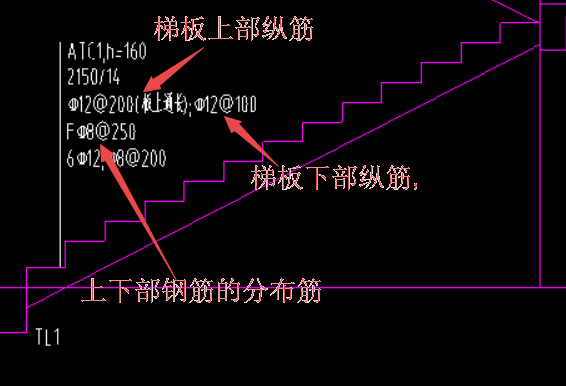 上部纵筋