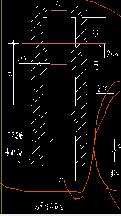 如圖所示怎麼確定構造柱的鋼筋信息