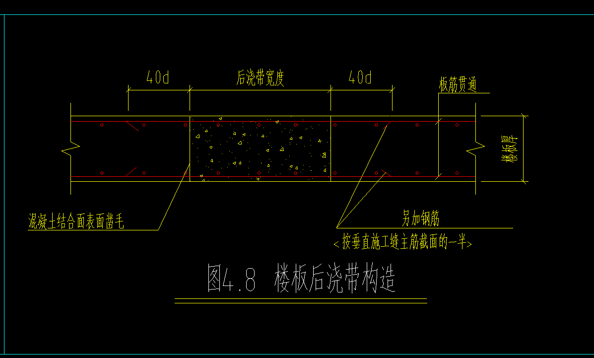 后浇带构造