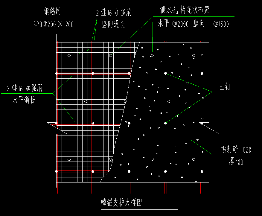 土钉墙的钢筋网片中加强筋的重量如何手工计算?