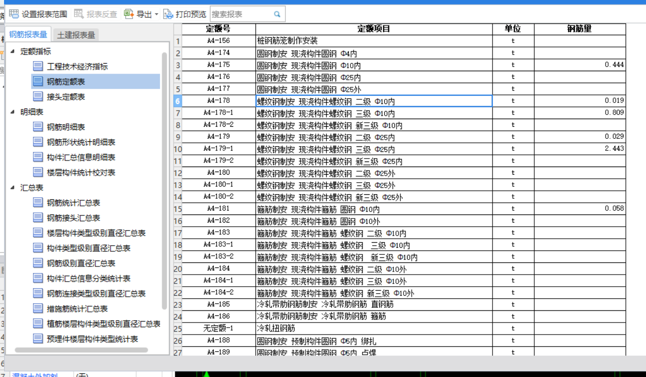 报表类型