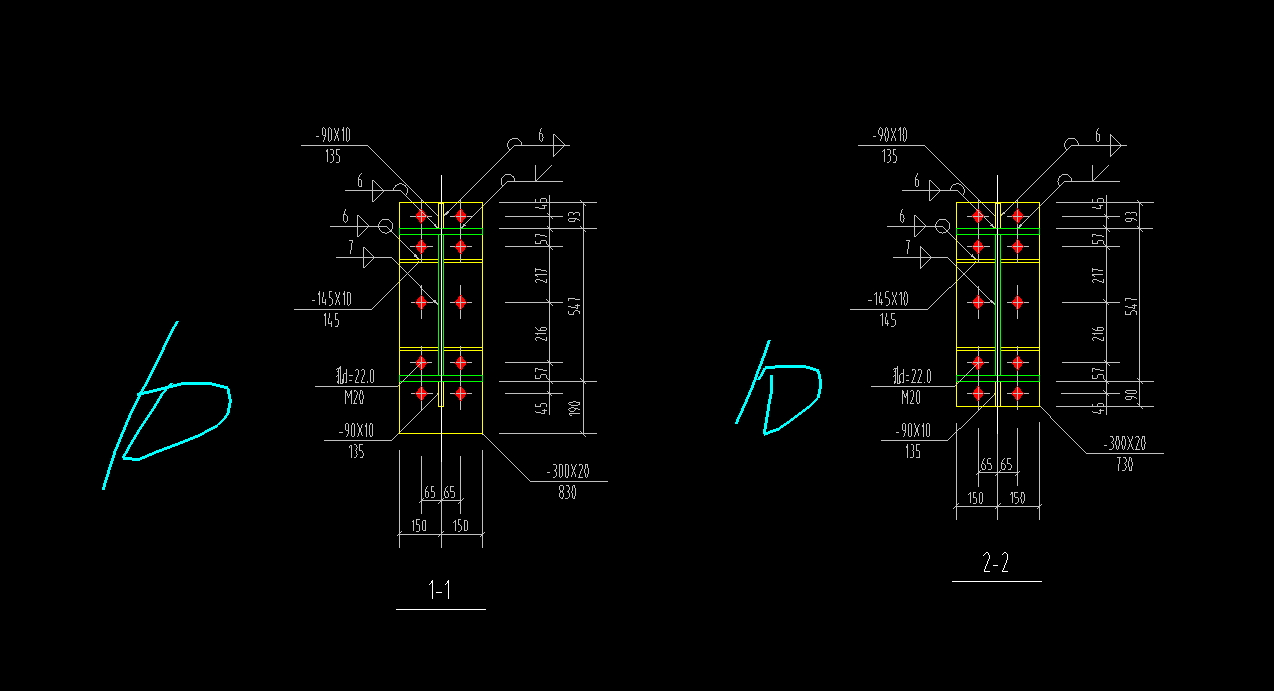 请问这个高强螺栓的数量要怎么数