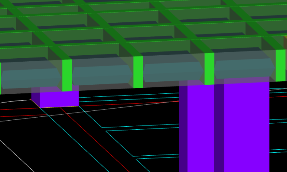 请教这种工字形的次肋梁应该咋布置
