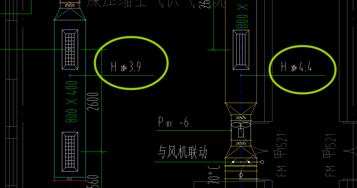 請教各位老師風管標高問題