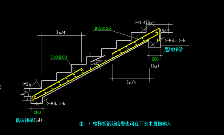 楼梯配筋