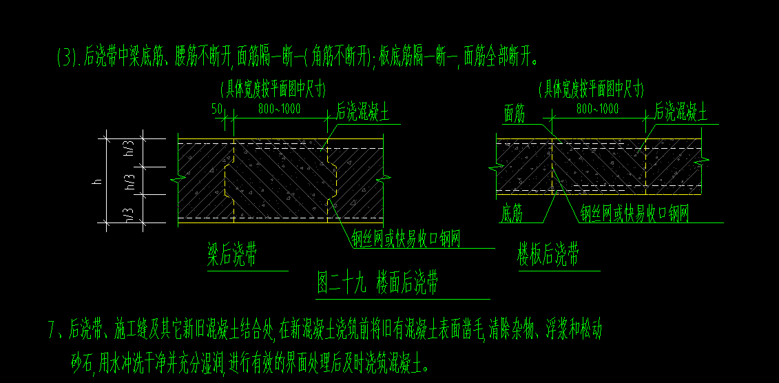 后浇带