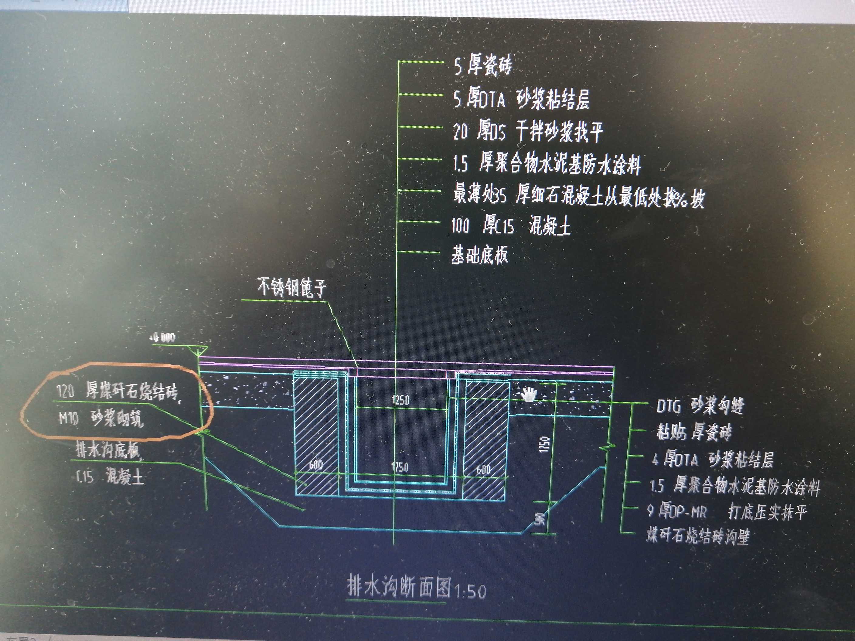 地沟怎么画图片