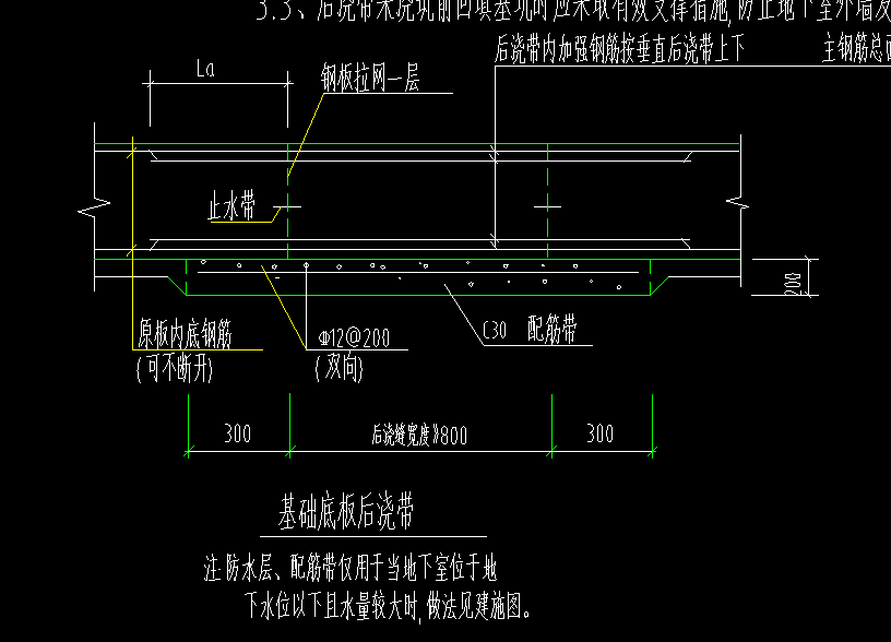 后浇带