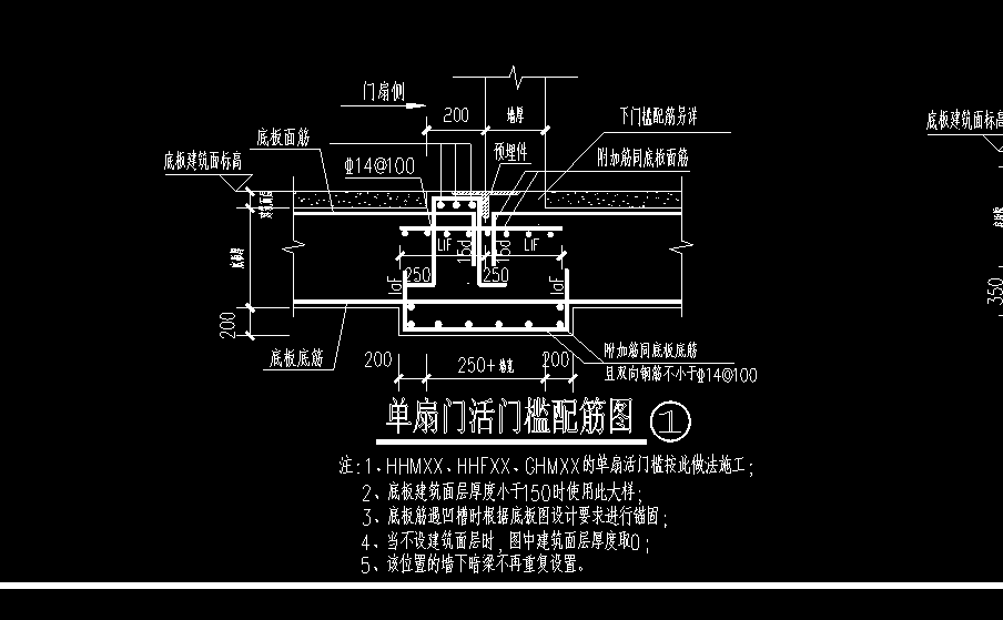 人防门活门槛图集图片