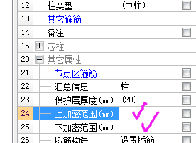 柱表