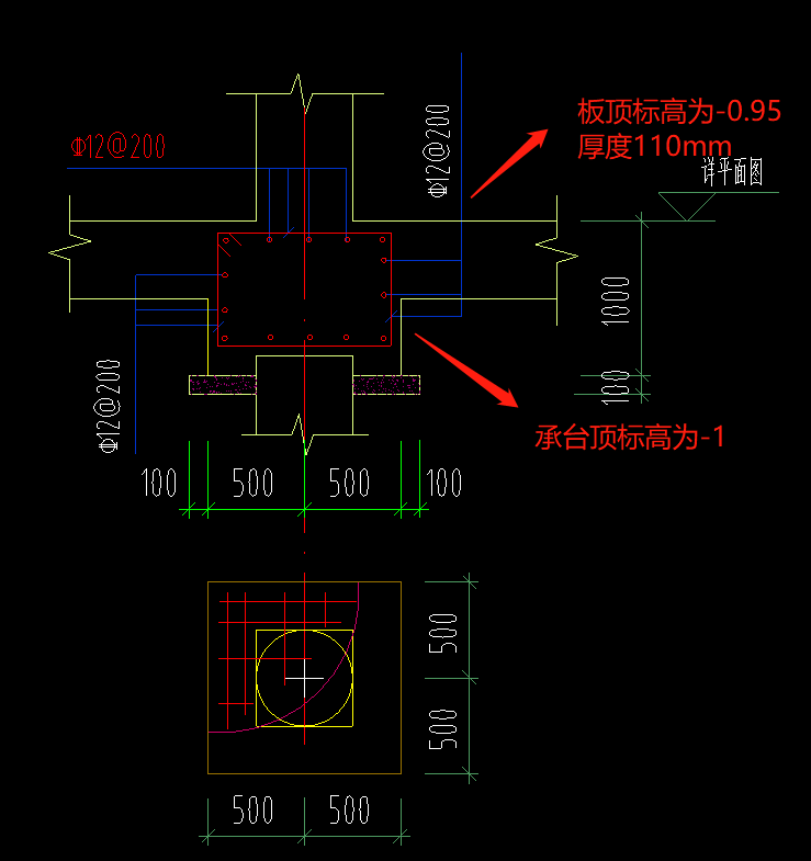 顶面图标高图片