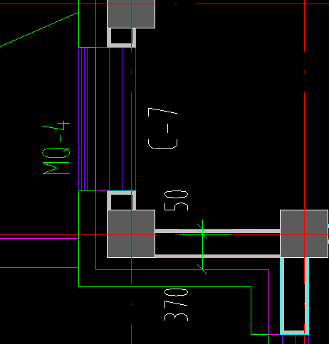 墙是37墙,外墙外面绿色的线是什么,绿色的线连接着幕墙