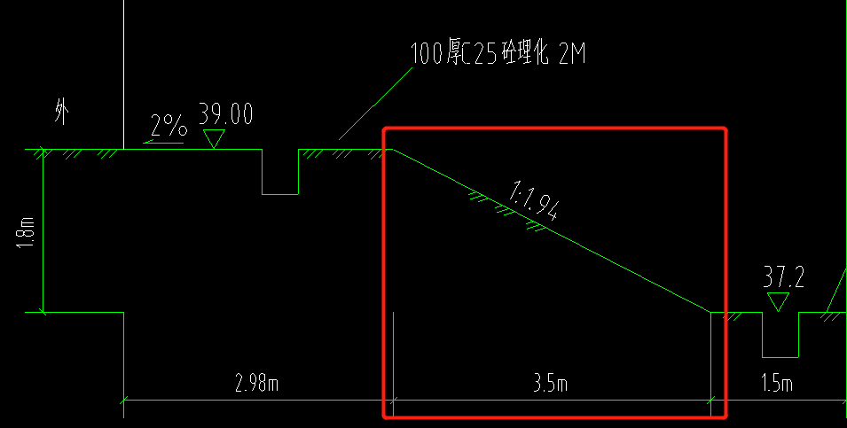 一面放坡的的土方量怎么手算