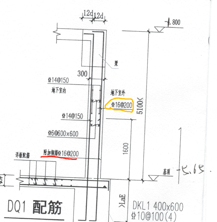 附加钢筋