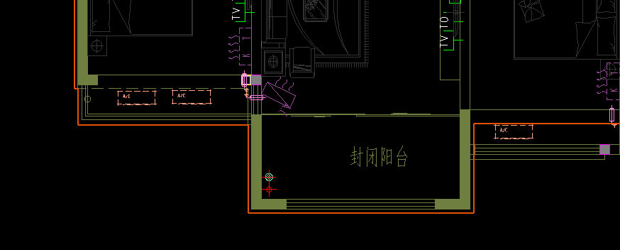 在主体结构内的阳台