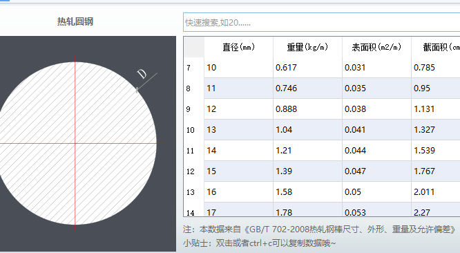 镀锌圆钢理论