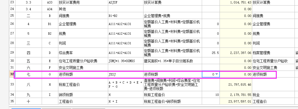 费用汇总