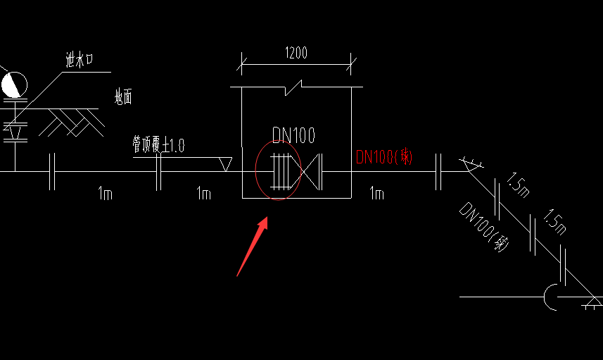 闸阀井图例图片