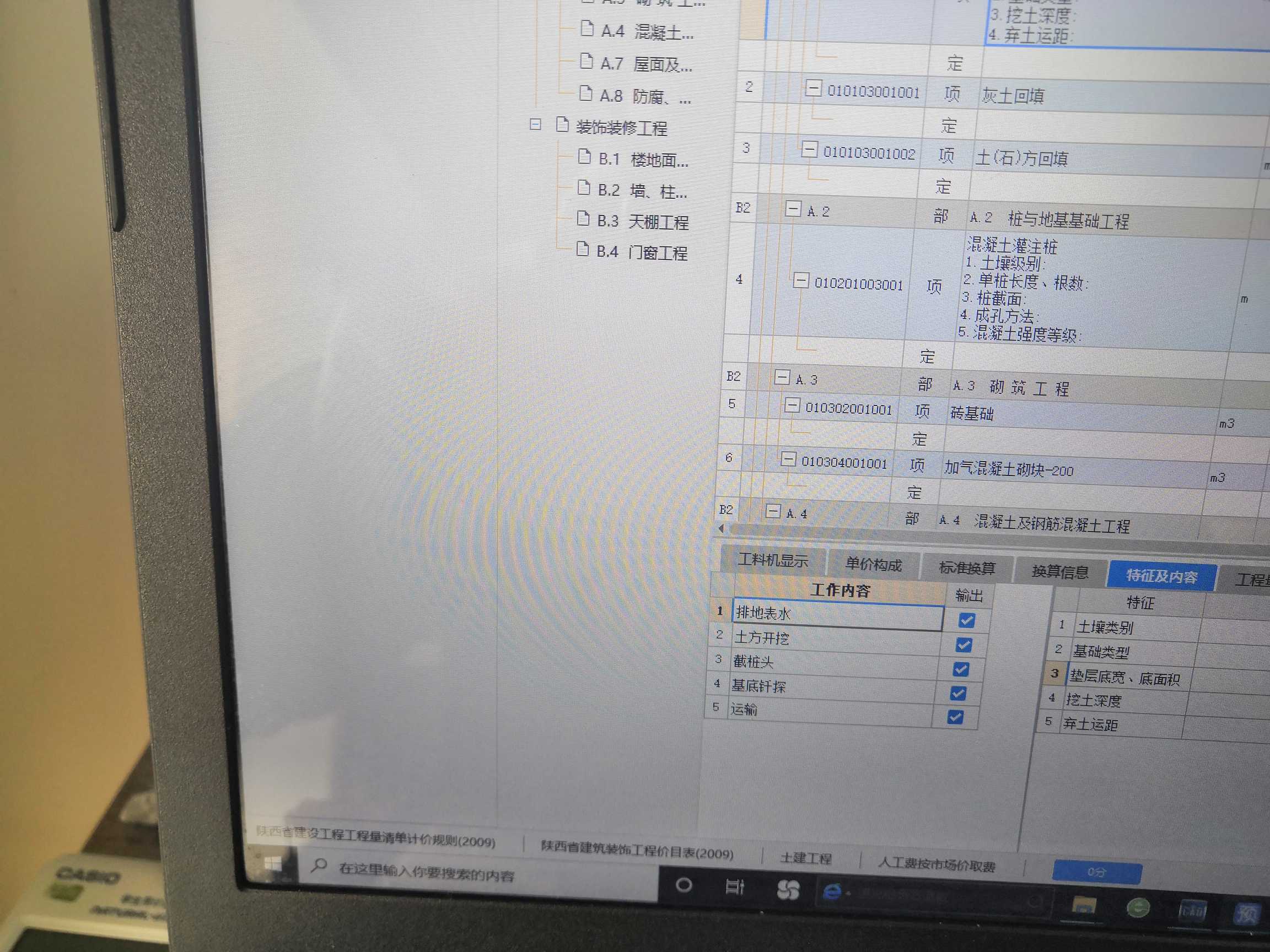 项目特征