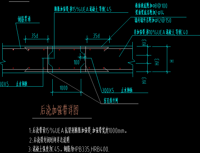 后浇带