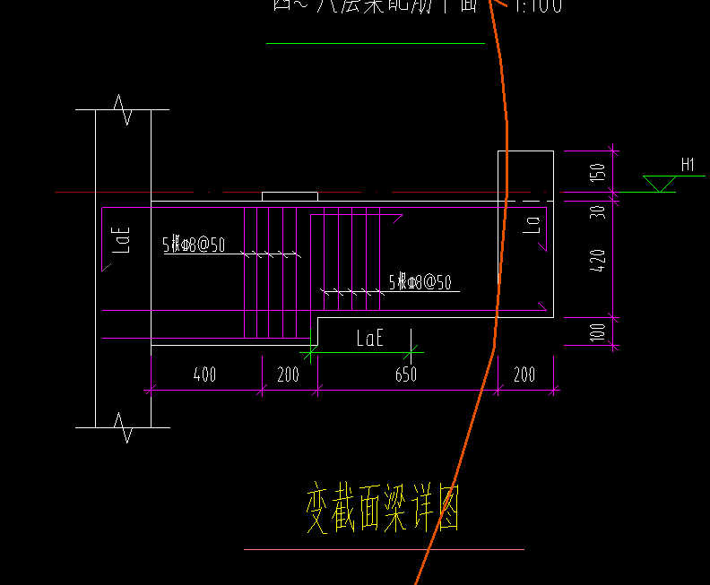 這個變截面梁怎麼加鋼筋