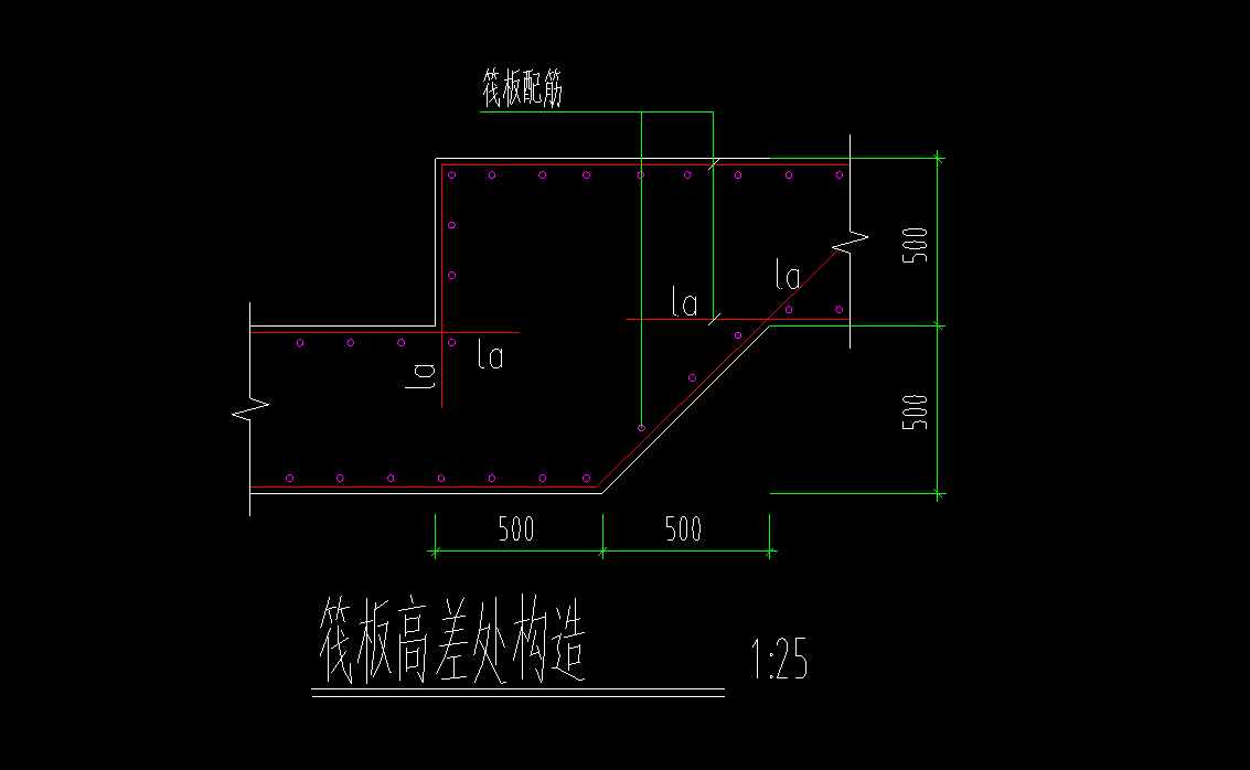 筏板高差