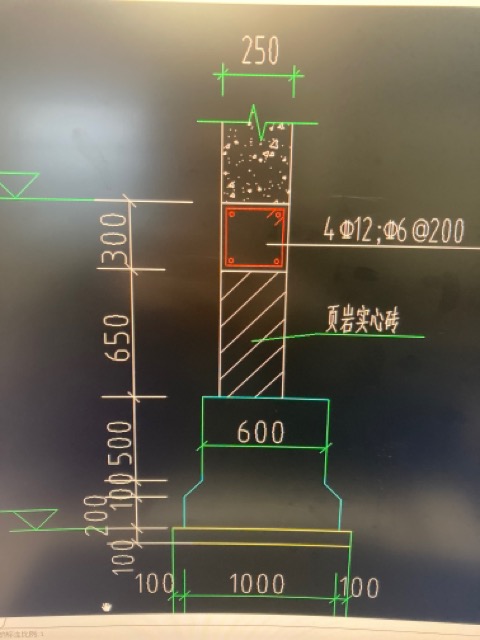 实心砖墙