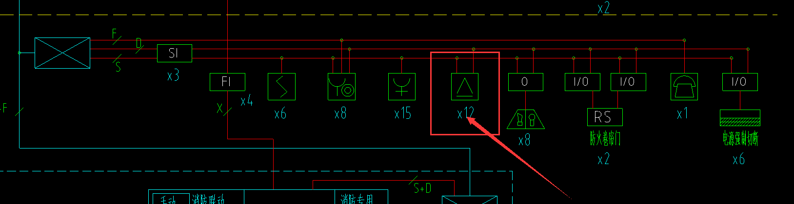 消防电图例