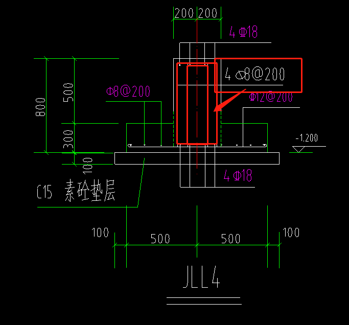 条形基础基础梁这个4A8-200没看懂，求解，难道是4根直径8的箍筋-服务新干线答疑解惑