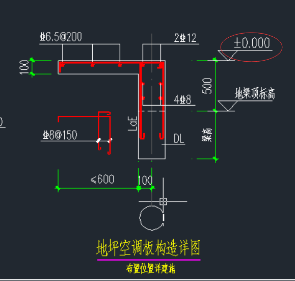 请问这个空调板我该按那个标高来,图一是结施大样,图二是立面