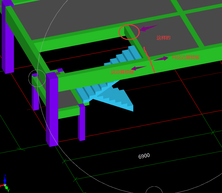 楼梯和楼面的连接梁是什么样子的最好有图