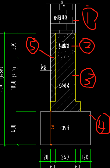 砌体墙1234都用什么画