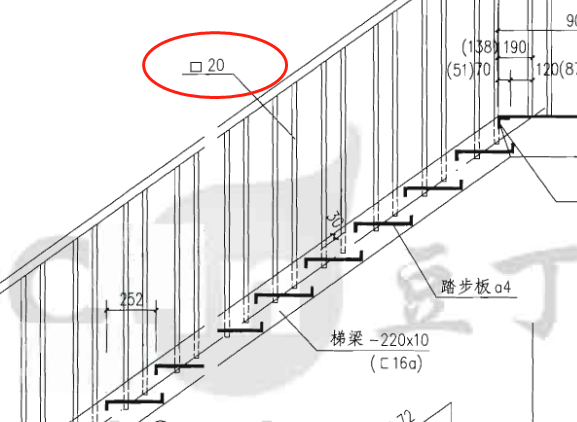 栏杆计算公式图解图片