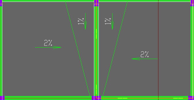 现浇板的这种分水线和建筑找坡如何布置,麻烦详细讲解
