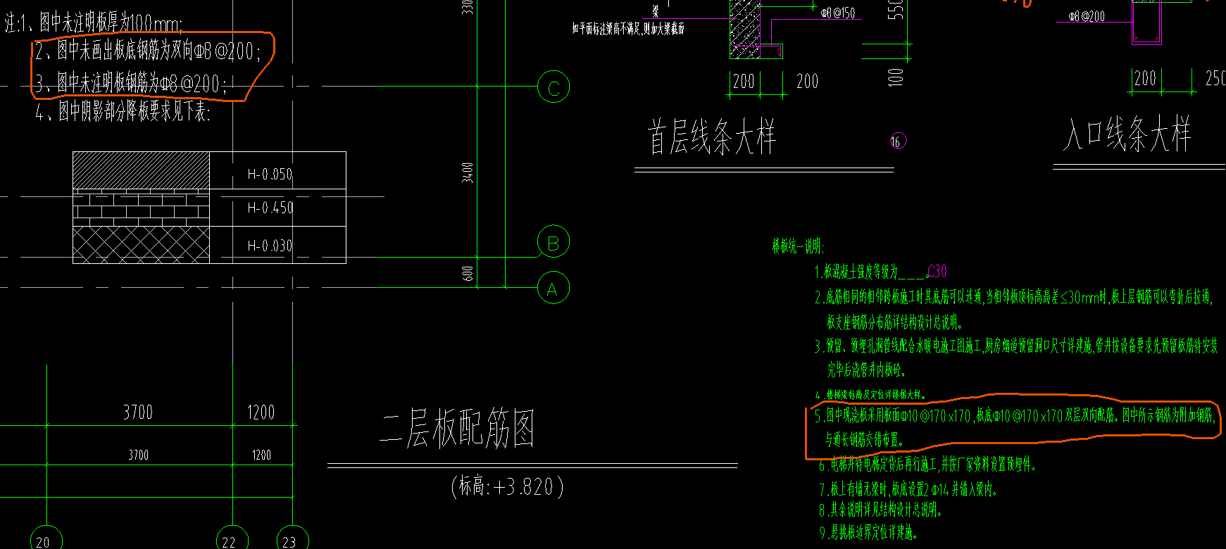 钢筋布置