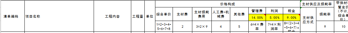 港式清单模板