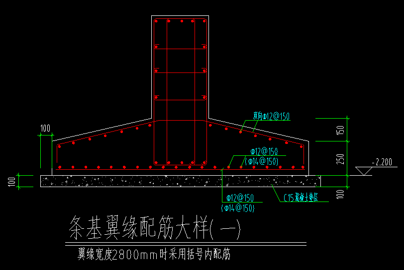 如下图所示中条基翼缘配筋在gtj怎么设置手算表格输入么