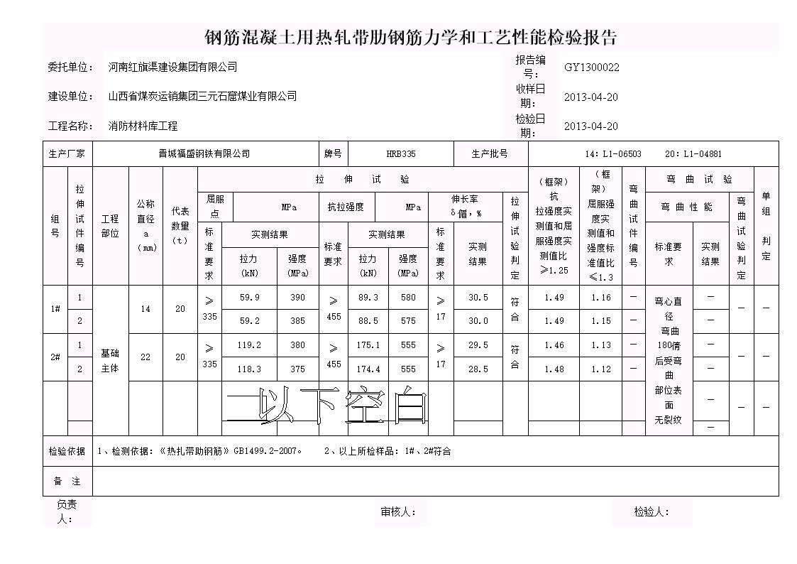 求一份鋼筋複驗報告862488209qqcom謝謝老師