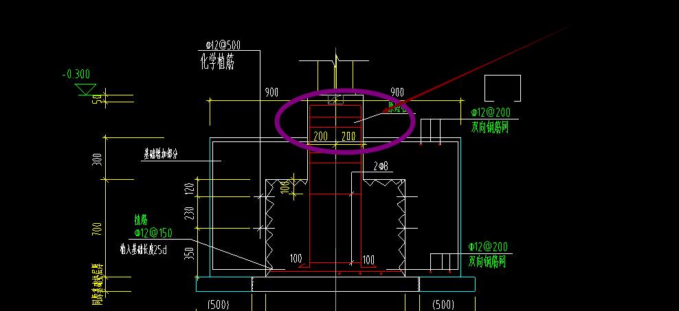 獨立基礎的短柱怎麼看高度