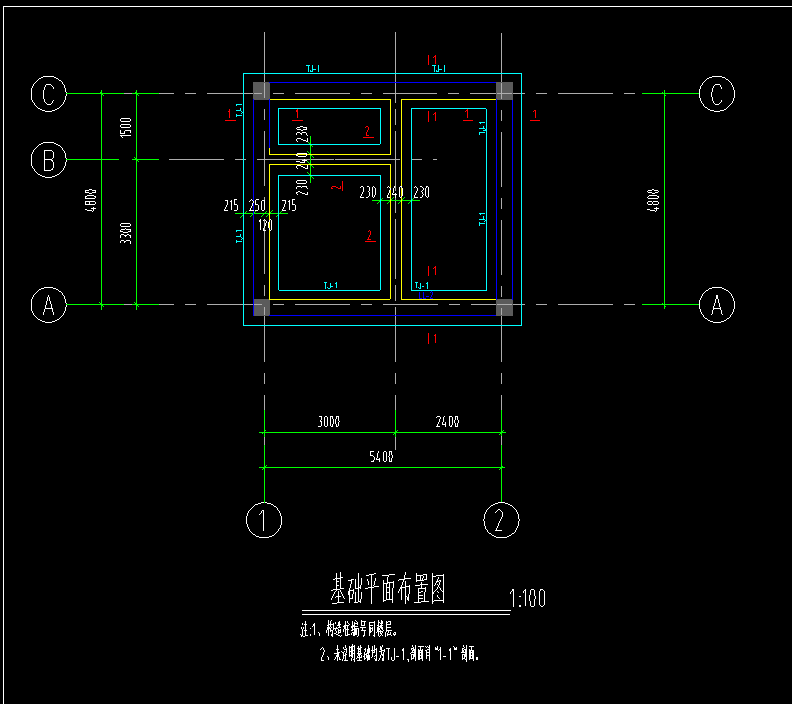 小白求助這種條形基礎怎麼繪製如何定義佈置圖中的基礎是如何分佈的