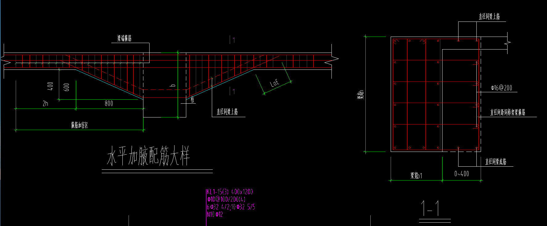 请问这个梁加腋钢筋怎么设置