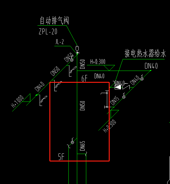 给排水立管图例图片