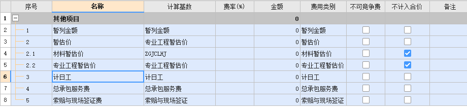 暂列金额