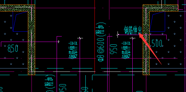 钢筋伸出