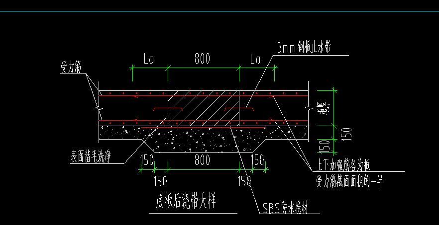 矩形下沉后浇带